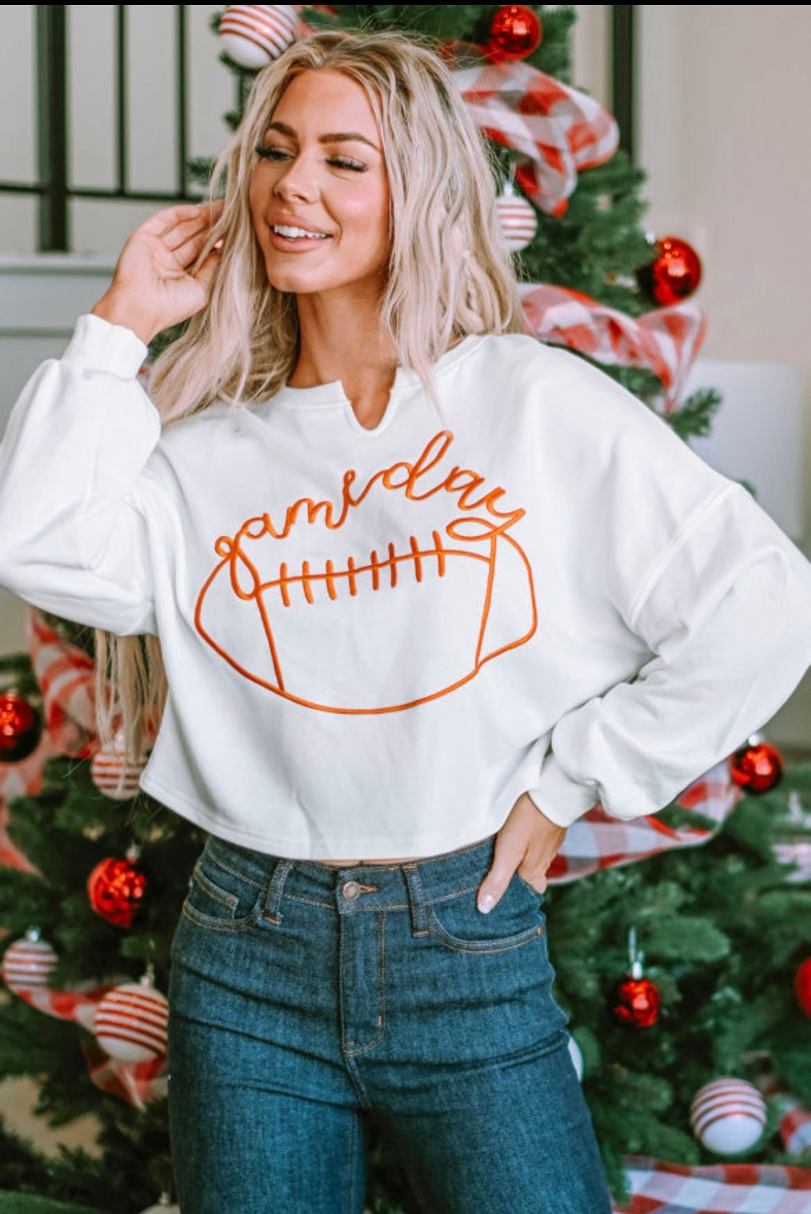 White Gameday Sweatshirt