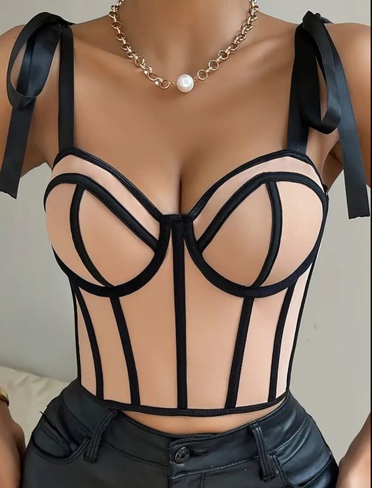 Ribbed Corset Top