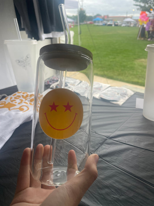 Happy Face Glass