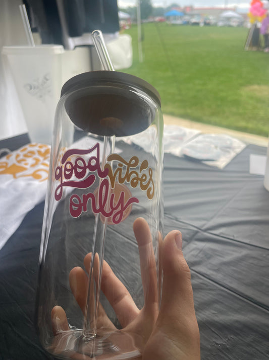 Good Vibes Glass