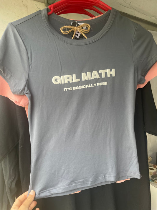 Girl math tee