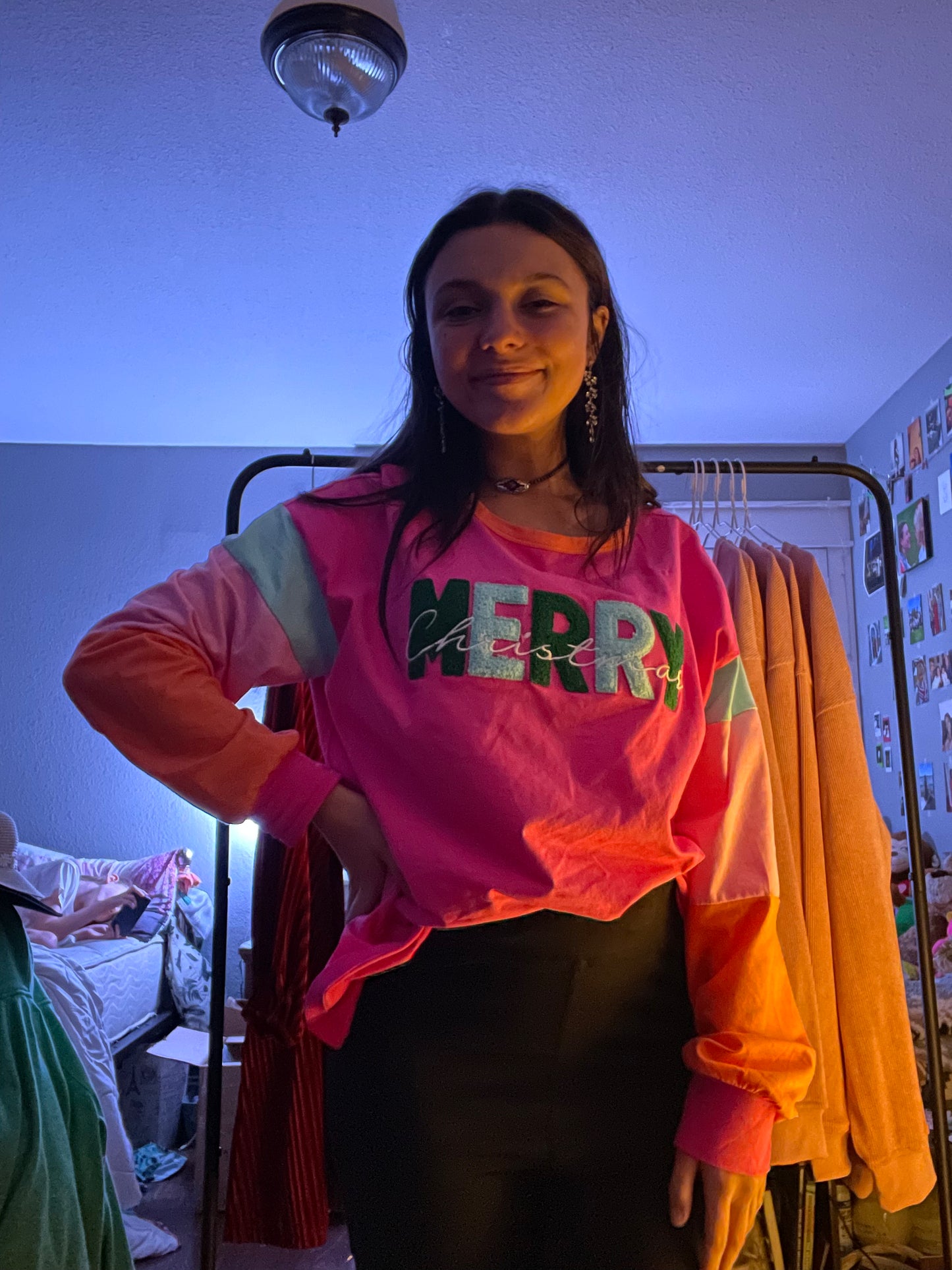 Multi color Christmas sweatshirt